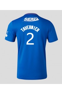 Rangers James Tavernier #2 Jalkapallovaatteet Kotipaita 2023-24 Lyhythihainen